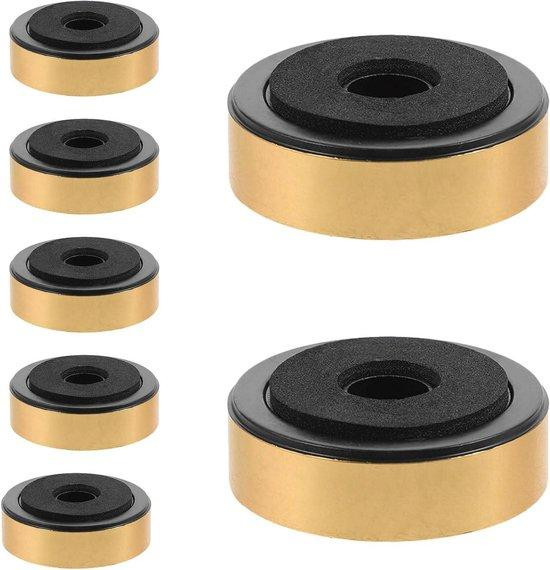 Gouden Luidspreker Isolatievoetjes - Antivibratie Pads met 40 mm diameter voor verbeterde geluidskwaliteit