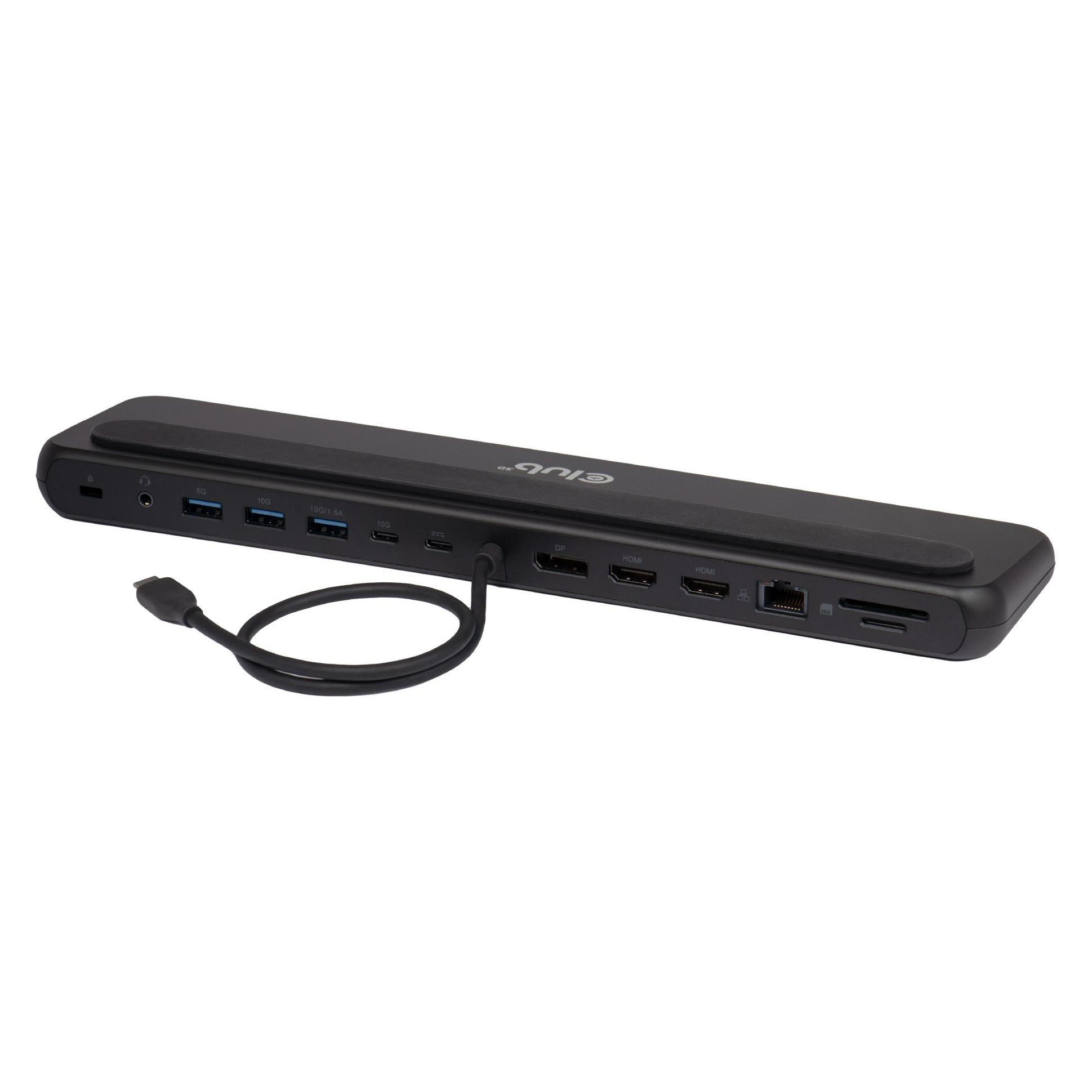 Club 3D Club3D USB-C 12in1-Dock >DP1.4/2xHDMI/2xUSB-C/ 8K30Hz PD100W retail (USB-C) (CSV-2541)