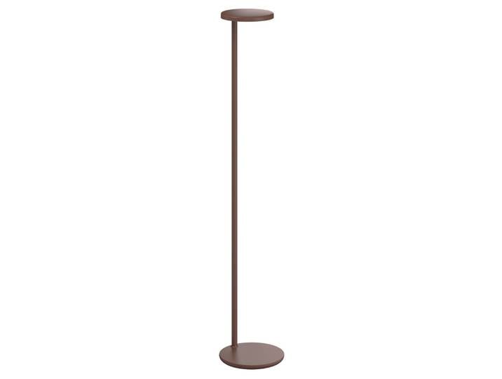 Flos Architectural Designer Stehlampe Oblique Floor USB-C, dimmbar, braun / rost, für Wohn- / Esszimmer, Aluminium, Stehlampe