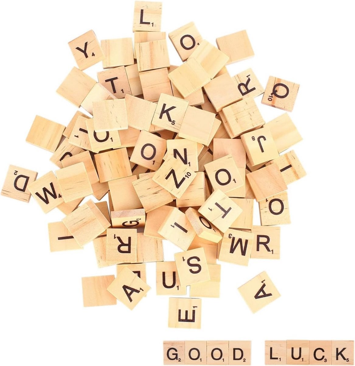 200 Stuks Houten Letters - Alfabet Tegels voor Kinderspelletjes en Creatief Handwerk