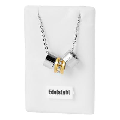 Kette ohne Anhänger ADELIA´S "Halskette mit Anhänger – aus Edelstahl", gold (silber), Halsketten, Damen, 43cm, Edelstahl, Ein stilvolles Geschenk für besondere Momente