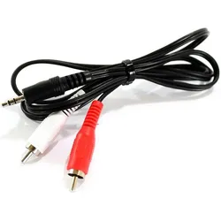 4x Skytronic Audio-Kabel CX400-2 3,5 mm Klinke - Cinch 2.5 m (2.50 m, Cinch Kabel), Audiokabel