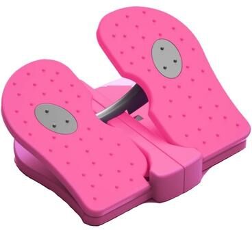 Smart Shopping Spot Foldable Mini Stepper Portable Foot Pedal Exerciser For Home Office Fitness rose Red