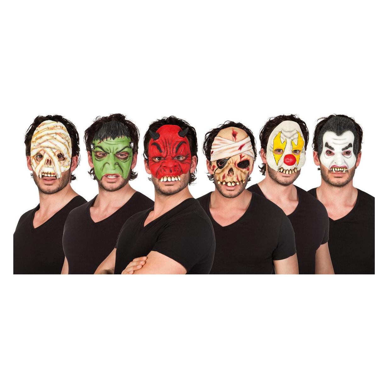 Boland Halbmasken Horror, 6-fach (97500)