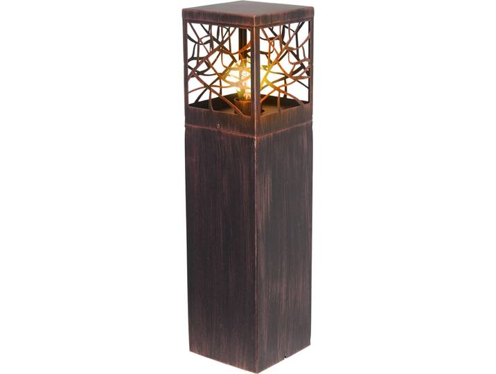 Borne extérieure WHITNEY - BRILLANT - couleur rouille - métal/plastique E27 1x52W
