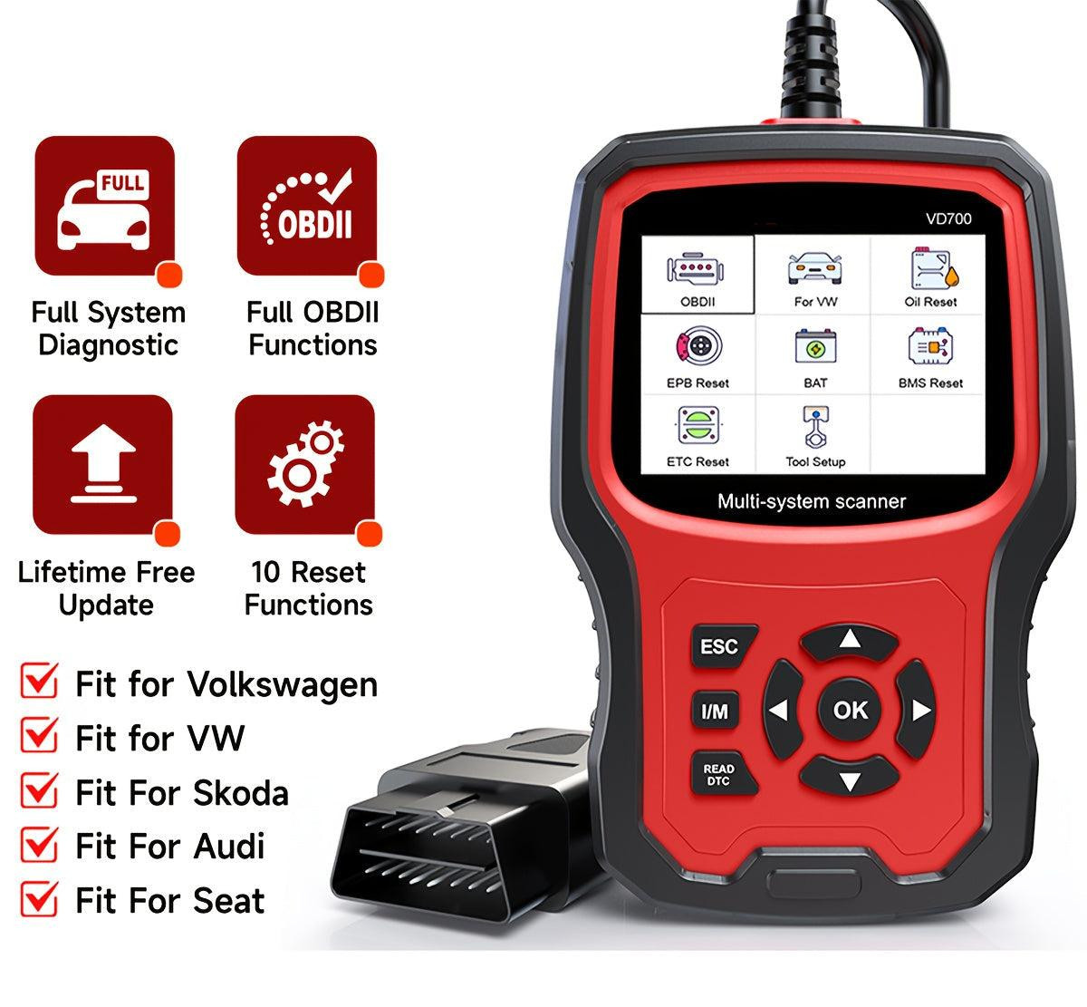 Selius OBD2 Scanner - Bidirectionele Auto Diagnosetool en Foutcode Uitlezer