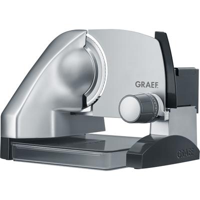 GRAEF Allesschneider "SlicedKitchen SKS 50000", silber (silberfarben), B:29,5cm H:28,5cm T:37cm, Allesschneider, inkl. Aufbewahrungsbox & MiniSlice-Aufsatz
