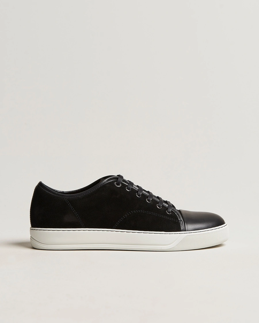Lanvin DBB1 Nappa Cap Toe Sneaker Black men EU44 Sort