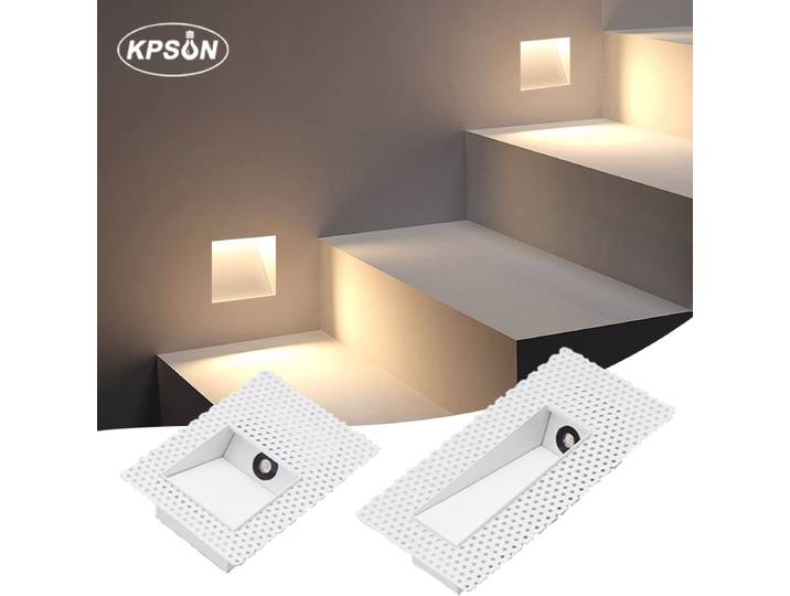 Applique murale LED encastrée 3W, éclairage sans cadre pour marches d'escalier, couloir, intérieur, maison, hôtel, veilleuse, AC85-265V