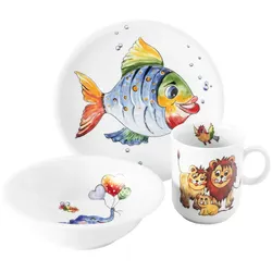 Seltmann Weiden Compact Kindergeschirr Set 3-teilig - Bunte Tierwelt