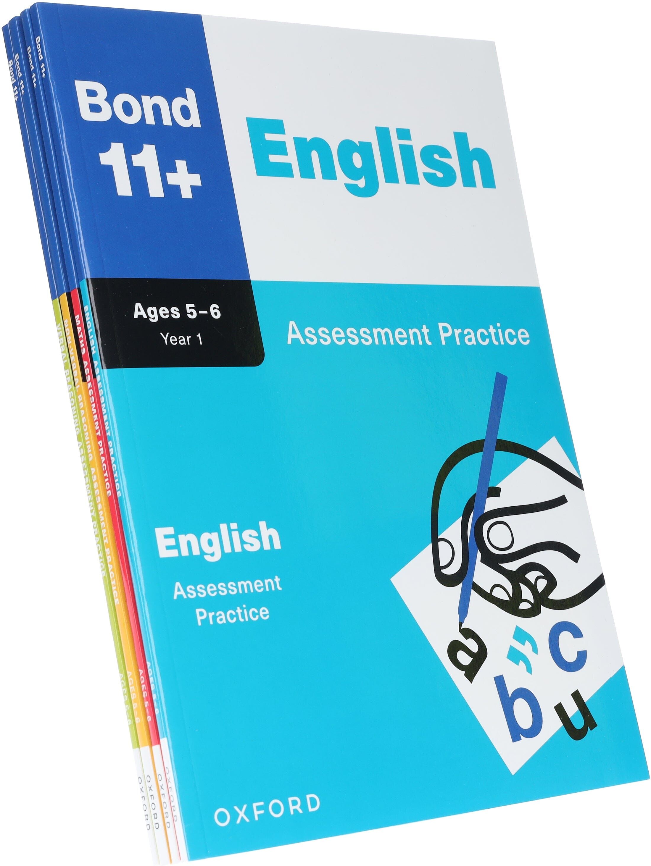 Bond 11+ Assessment Practice Year 1 (Ages 5-6) By Oxford: 4 Books Collection Set - Paperback Oxford University Press