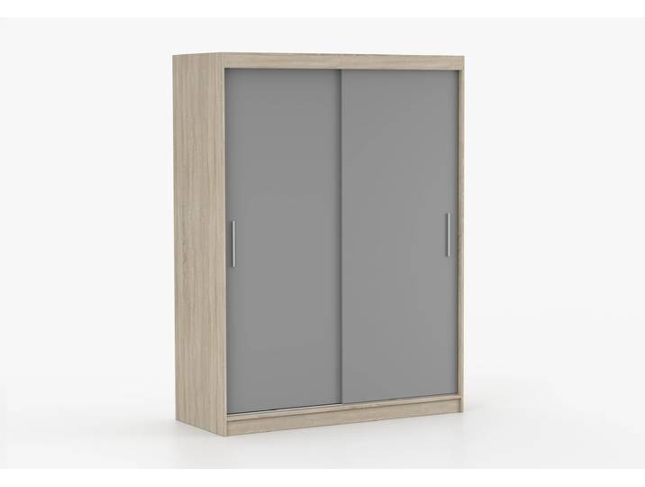 Schwebetürenschrank VISTA 04 150 cm Sonoma Eiche Grau Ohne LED-Beleuchtung