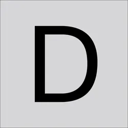 RZB 99223.013.D Buchstabe "D",120mm