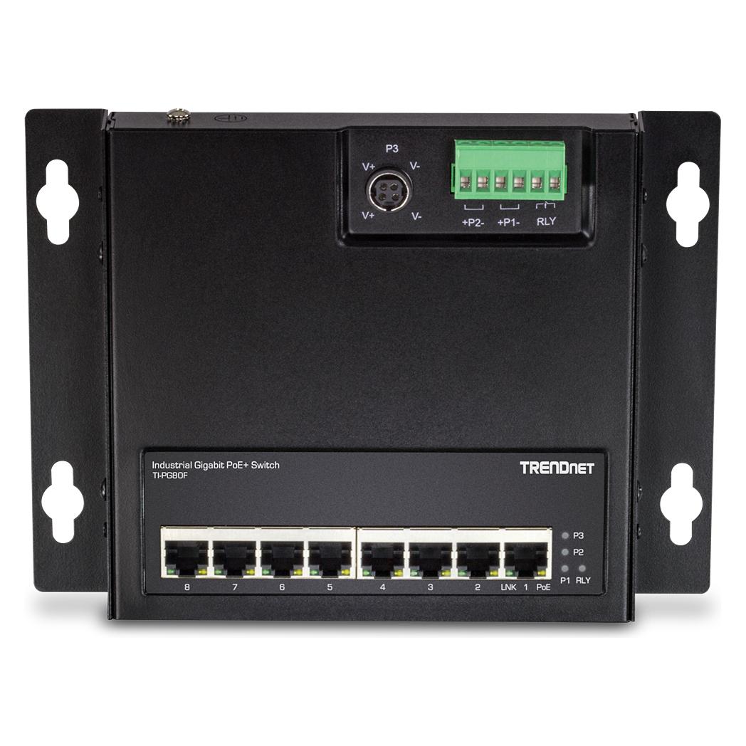 Trendnet Industrie Switch 8 Port Gbit Unman. PoE+ FA (8 Ports) (TI-PG80F)
