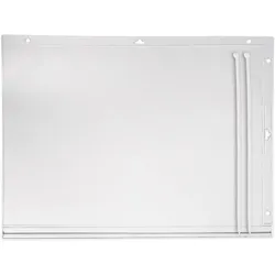 Plakattasche wasserdicht A3 | mit 2 Kabelbindern, Hart-PVC, transparent
