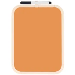 Bi-Office Easy Magnettafel Tangerine, 21,6x27,9cm, lackierte Stahloberfläche, Beiger Kunststoffrahmen