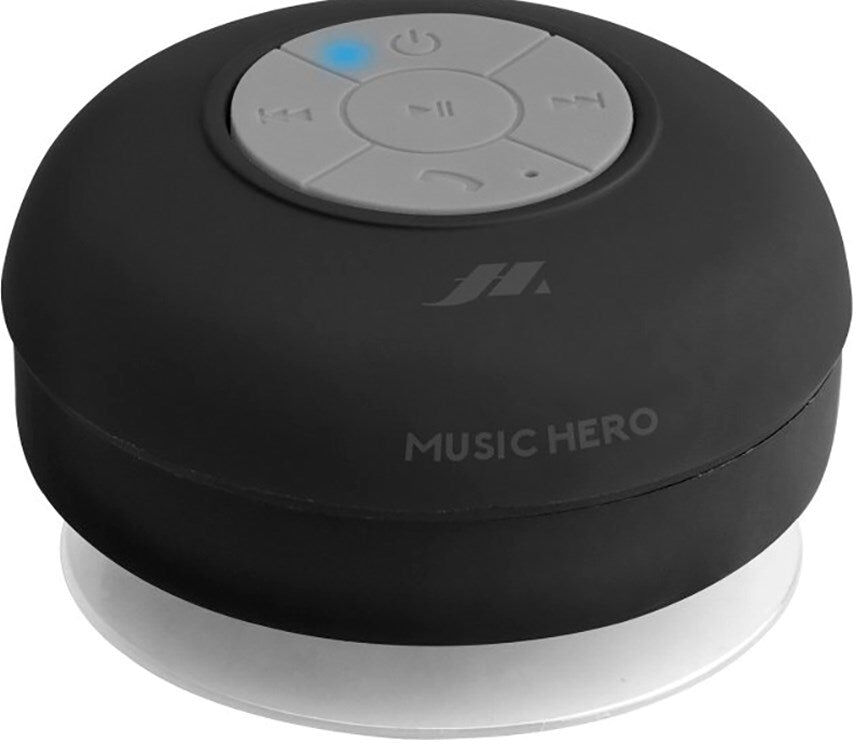 Music Hero Bluetooth Højtaler med Sugekop - Sort