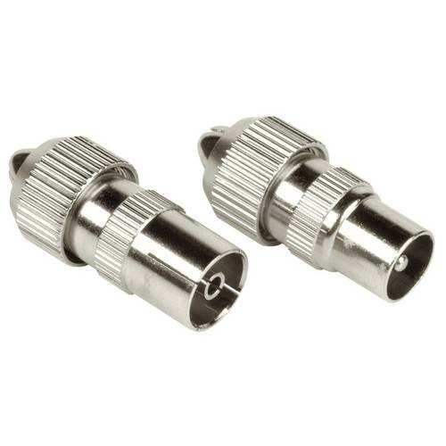 Hama 00205211 Koax-Set, Metall, Stecker/Kupplung, schraubbar