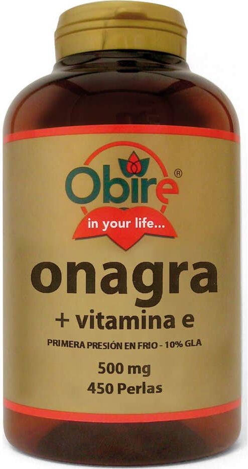 Obire Óleo de Prímula de Noite de + Vit E 500mg 450 Pérolas