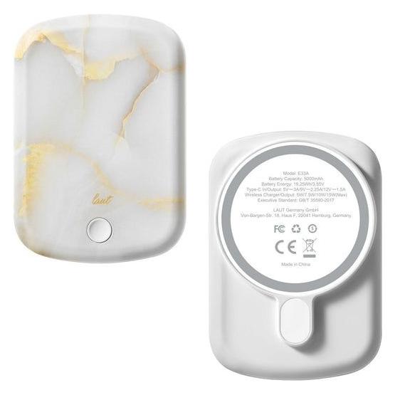 Laut MagSafe - Power Banks - White (5000 mAh, 15 W, 19.25 Wh) (409836)