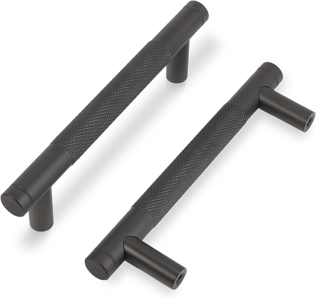 10x Keukenkastgrepen Zwart Geborsteld 96mm - Handvatten voor Keukenkastjes en Lades