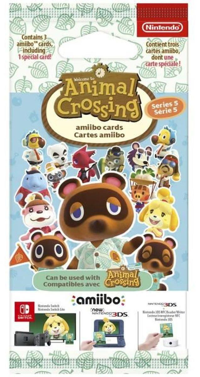 Nintendo Amiibo Cards Animal Crossing Series 5 - 3 stuks inclusief 1 speciale kaart