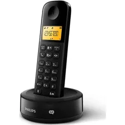 Philips Schnurloses Telefon DECT Telefon schwarz, Telefon, Schwarz