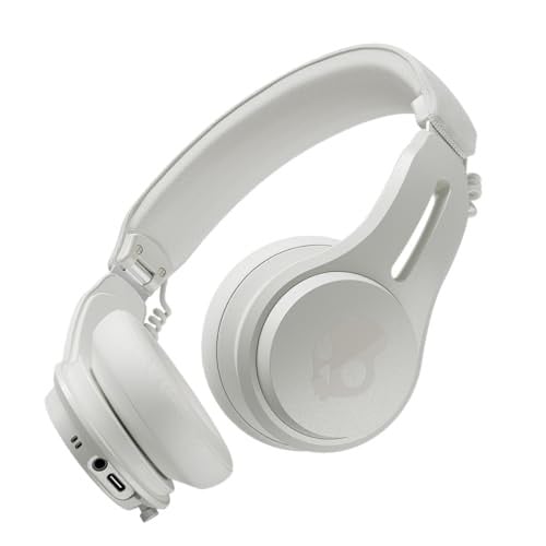 Skullcandy Icon ANC On-Ear Draadloze Bluetooth Hoofdtelefoon met Actieve Noise Cancelling - Beige/Oranje/Wit