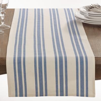 Saro Lifestyle Dauphine Collection Striped Design Table Runner