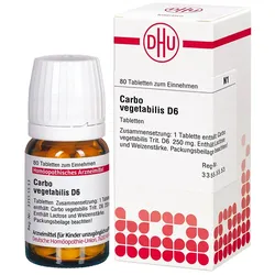 Carbo Vegetabilis D 6 Tabletten 80 St