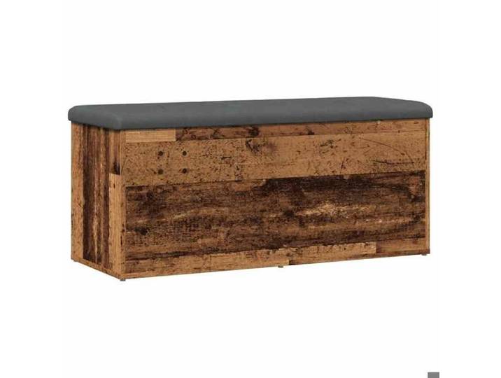 SALE 2025 Banquette coffre couloir/ Banc de rangement vieux bois 102x42x45 cm - bois d'ingénierie Chill616175