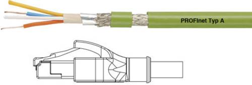 HELU 806394-1 RJ45 Patchkabel CAT 5e SF/UTP 1.00m Grün PVC-Mantel, starrer Innenleiter, Geflechtschirm, Folienschirm