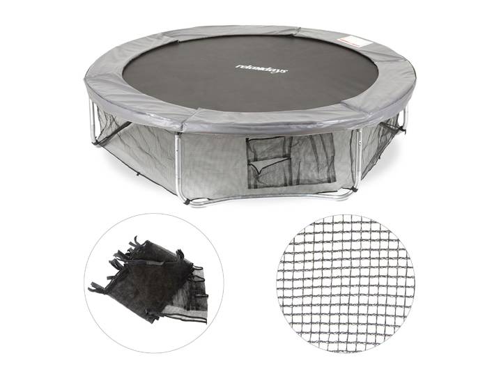 Rahmennetz Trampolin Schwarz