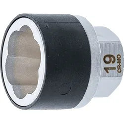 BGS Spiral-Profil-Steckschlüssel-Einsatz / Schraubenausdreher Antrieb Außensechskant 19 mm SW 19 mm - 7510-19
