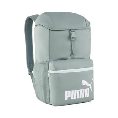 Rucksack PUMA "PHASE HOODED BACKPACK", grün (grün moon), Rucksäcke, Damen, Netz, Polyester, unifarben, Rucksack, mit Klappe, mit mehreren Taschen, Hauptfach mit Schnallenverschluss