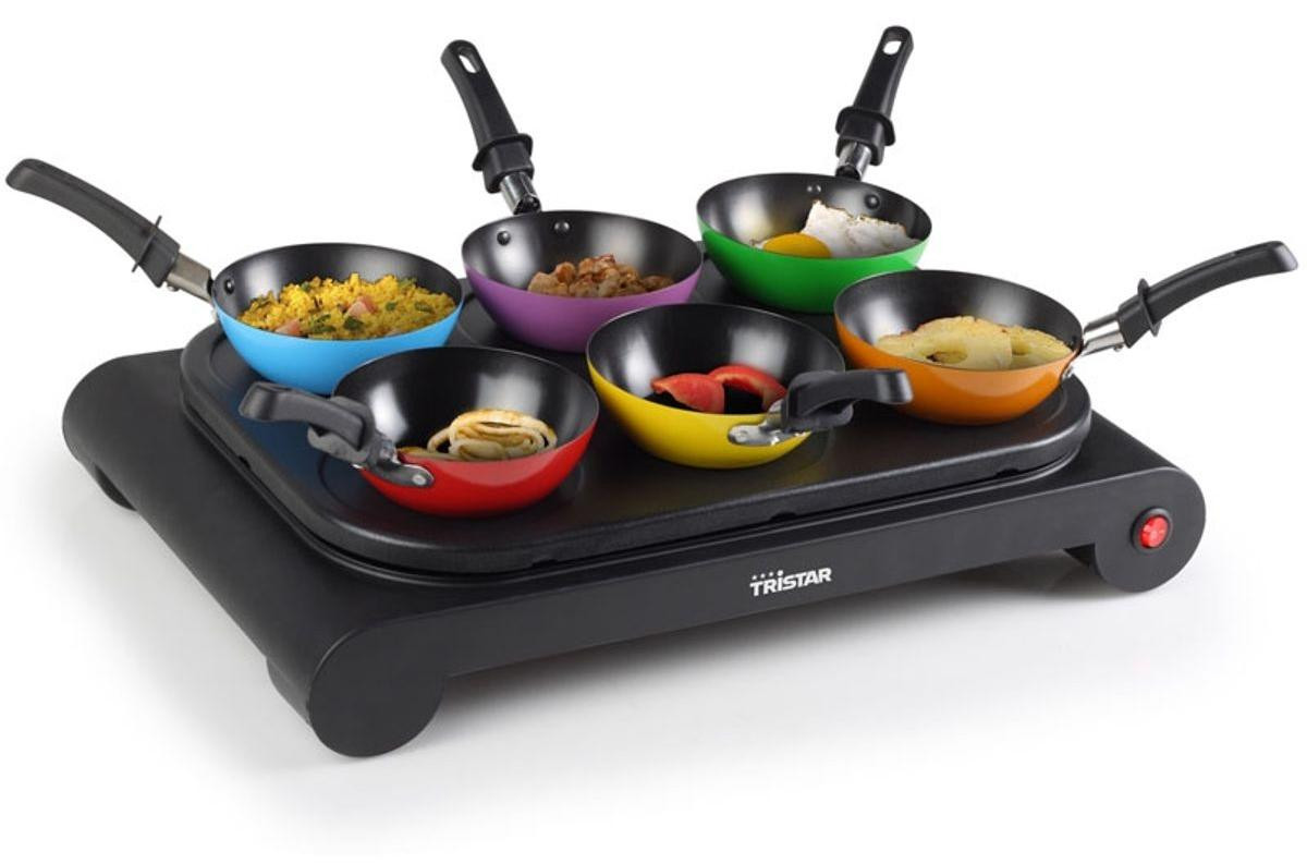 Tristar BP 2827 tafelmodel kookplaat met wokset en pannenkoekenbakvorm