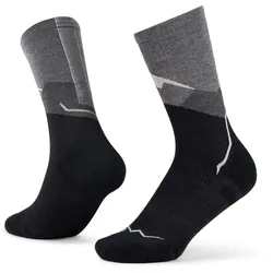 BUFF Merino Lightweight Crew I Socken 901 - graphite XL (45-47)