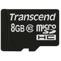 Transcend TS8GUSDC10 Speicherkarte 8 GB MicroSDHC NAND Klasse 10