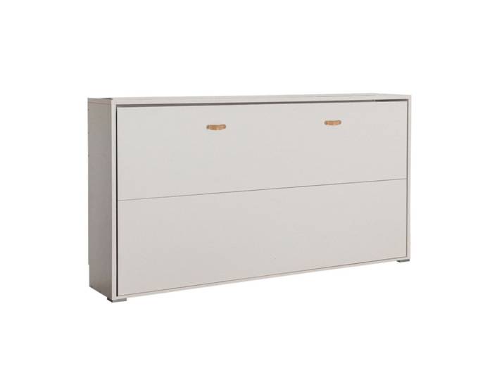 Lit escamotable blanc 108x204x35cm