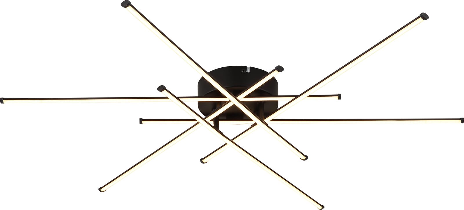 Globo Lighting Lawson LED-plafondlamp wit/zwart Ø 80 cm
