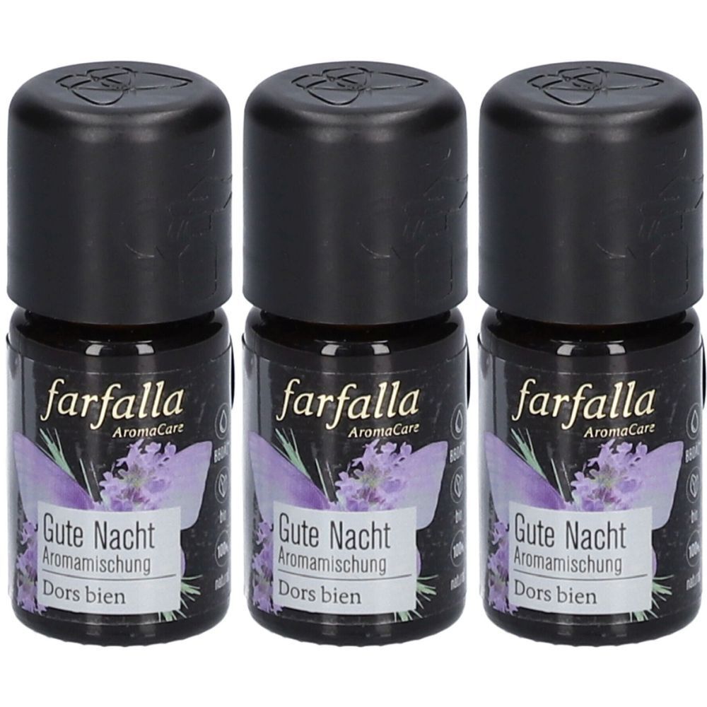 Farfalla Aromamischung Lavendel Gute Nacht 5 ml x3 3x5 Ätherisches Öl