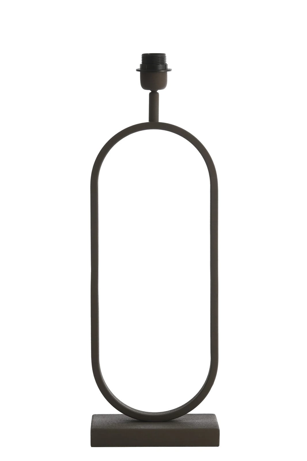Light & Living Tafellamp Jamiri Bruin Metaal B: 20 cm, D: 13 cm, H: 55 cm