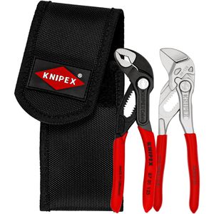 Knipex Zangenset 00 20 72 V04, Mini, 2 Zangen, 125 mm, mit Gürteltasche