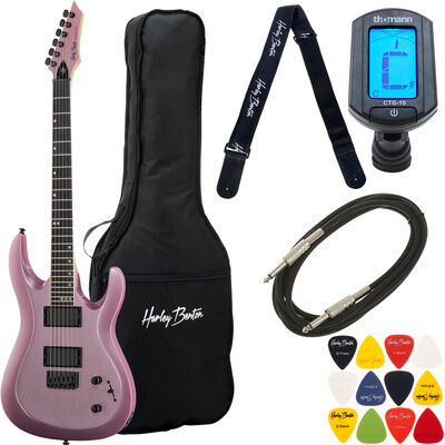 Harley Benton R-446 Plum Metallic Bundle Plum Metallic Gloss