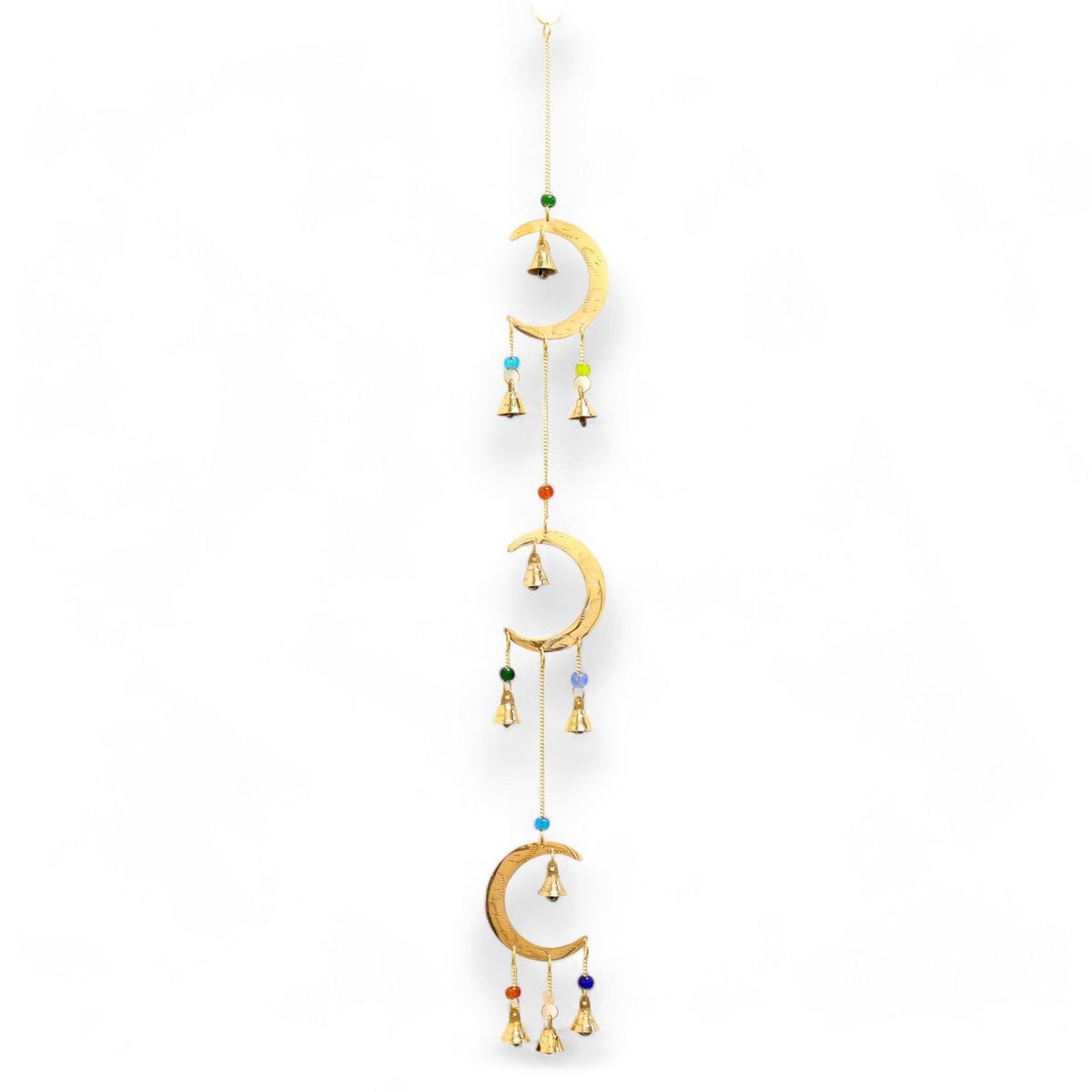 Ancient Wisdom Decoratief beeld Indiase klokkenspel met 10 bellen Boeddha Chakra