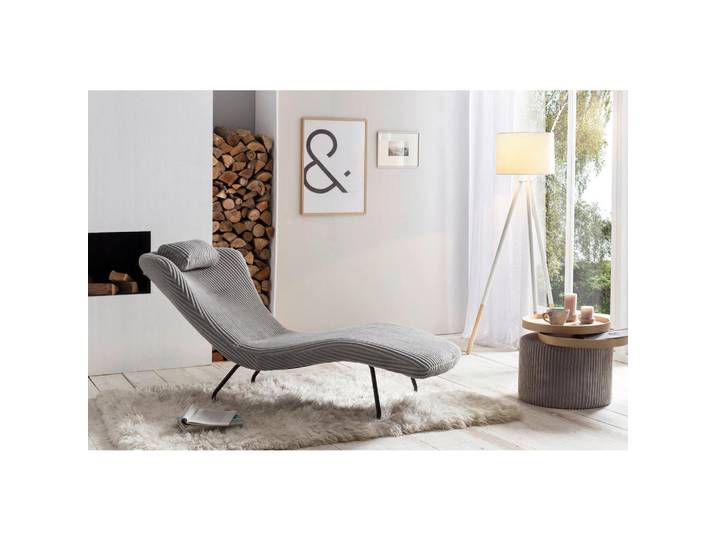 Livetastic Relaxliege, Hellgrau, Metall, 80x82x180 cm, Wohnzimmer, Sessel, Relaxliegen