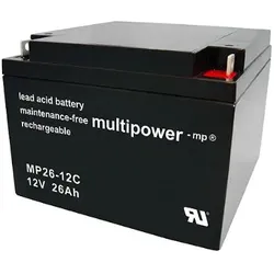 Multipower MP26-12C / 12V 26Ah Blei Akku Zyklentyp