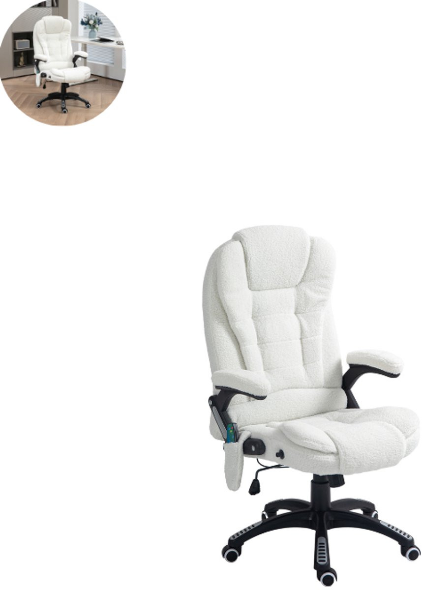 GranMaison Teddy Relaxfauteuil met armleuning - Wit
