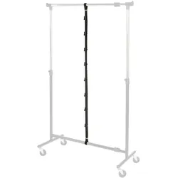 Taschengarderobe (BHT 3x200x3,50 cm) - schwarz - BHT 3x200x3,50 cm