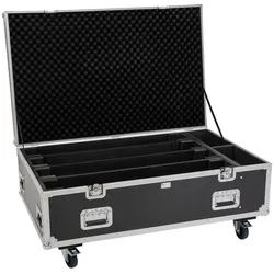 Eurolite Set 4x LED BAR-8 SWING QCL Leiste + Flightcase mit Rollen (8 W, LED), Scheinwerfer, Schwarz